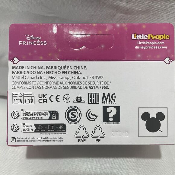 Fisher-Price Little People Disney Princess Figure Set Ariel & Flounder - Picture 6 of 7